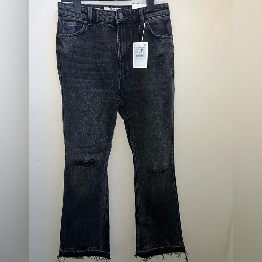 Bershka‎ Dark Gray Flare Jeans